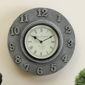 Housewarming Gifts Design Silver Solid Wood Wall Clock
