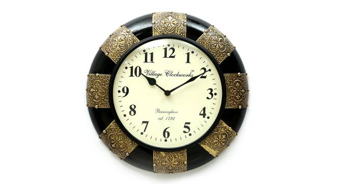 Jordan  Wall Clock (Brass) by Urban Ladder - Front View Design 1 - 314358