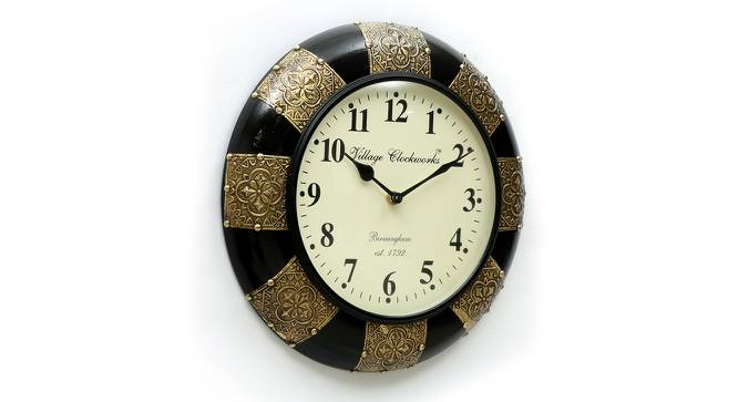 Jordan  Wall Clock (Brass) by Urban Ladder - Design 1 Side View - 314359