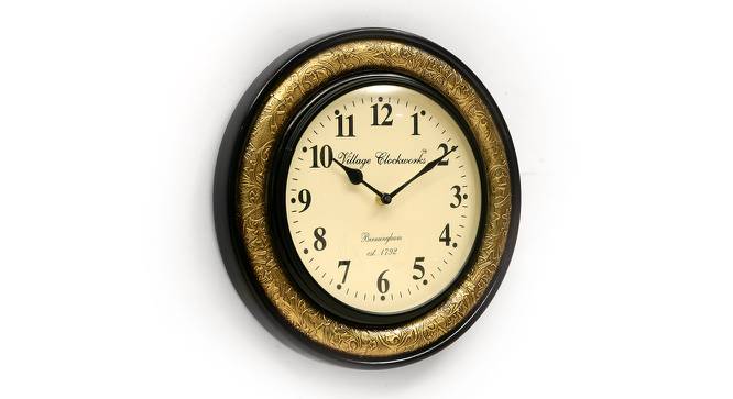 Weinburg  Wall Clock (Brass) by Urban Ladder - Design 1 Side View - 314369