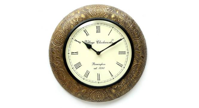 Stewart  Wall Clock (Brass) by Urban Ladder - Front View Design 1 - 314393