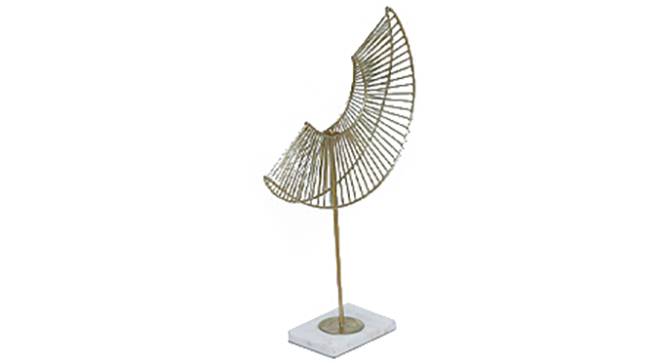 Abstract Lotus Showpiece (Gold, Medium Size) by Urban Ladder - Front View Design 1 - 314770