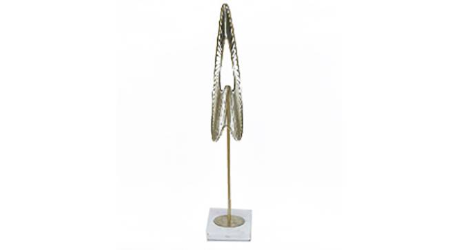 Abstract Lotus Showpiece (Gold, Medium Size) by Urban Ladder - Design 1 Side View - 314771