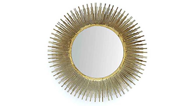 Gabe Wall Mirror (Gold) by Urban Ladder - Front View Design 1 - 314818