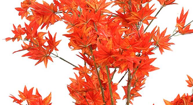 Maple Artificial Plant (Orange) by Urban Ladder - Design 1 Side View - 315088