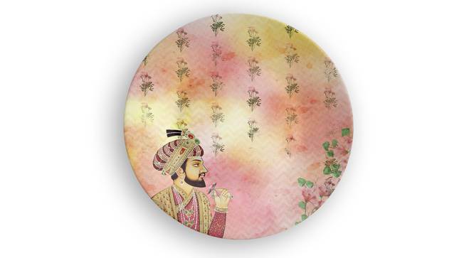 Akbar Wall Plate (Round Shape, 20 x 20 cm (8" x 8") Size) by Urban Ladder - Front View Design 1 - 315352