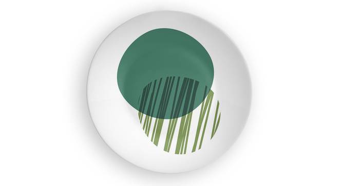 Circle of Life Green Wall Plate (Round Shape, 20 x 20 cm (8" x 8") Size) by Urban Ladder - Front View Design 1 - 315354