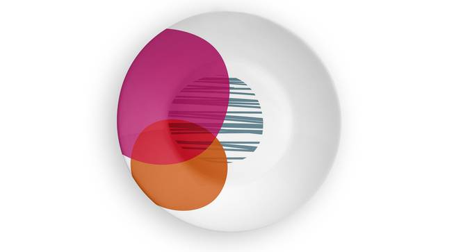 Circle of Life Pink Wall Plate (Round Shape, 20 x 20 cm (8" x 8") Size) by Urban Ladder - Front View Design 1 - 315372