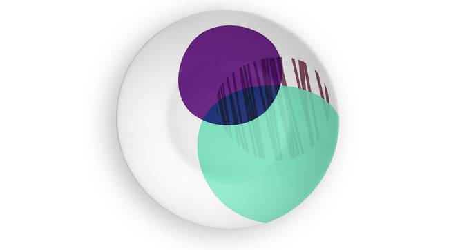 Circle of Life Purple Wall Plate (Round Shape, 20 x 20 cm (8" x 8") Size) by Urban Ladder - Front View Design 1 - 315375