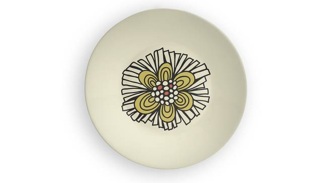 Floral Split Wall Plate (Round Shape, 20 x 20 cm (8" x 8") Size) by Urban Ladder - Front View Design 1 - 315397