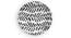 Monochrome Leaf Wall Plate (Round Shape, 20 x 20 cm (8" x 8") Size) by Urban Ladder - Front View Design 1 - 315406