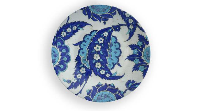 Yaprak Wall Plate (Round Shape, 20 x 20 cm (8" x 8") Size) by Urban Ladder - Front View Design 1 - 315423