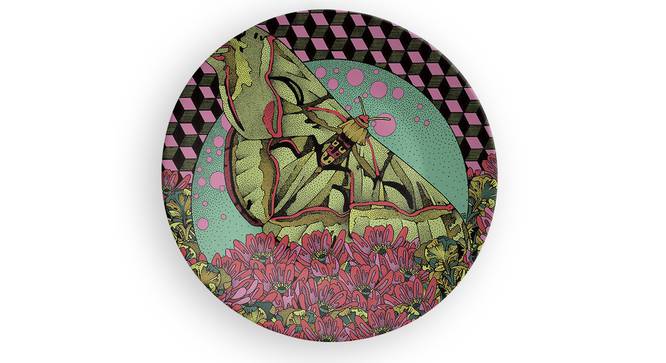 Titli Sagar Wall Plate (Round Shape, 20 x 20 cm (8" x 8") Size) by Urban Ladder - Front View Design 1 - 315430