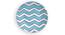 Chevron Wall Plate (Round Shape, 20 x 20 cm (8" x 8") Size) by Urban Ladder - Front View Design 1 - 315442