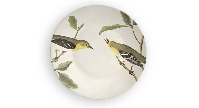 Love Birds Wall Plate (Round Shape, 20 x 20 cm (8" x 8") Size) by Urban Ladder - Front View Design 1 - 315498