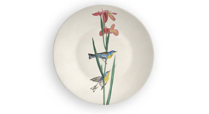 Indian birds wall Plates (Round Shape, 20 x 20 cm (8" x 8") Size) by Urban Ladder - Design 1 Side View - 315506