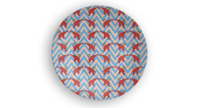 Circus Elephant Wall Plate (Round Shape, 20 x 20 cm (8" x 8") Size) by Urban Ladder - Design 1 Side View - 315539