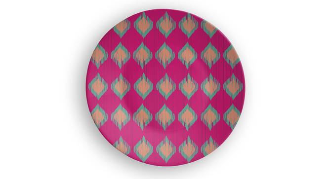 D-Ikat Wall Plate (Round Shape, 20 x 20 cm (8" x 8") Size) by Urban Ladder - Front View Design 1 - 315544