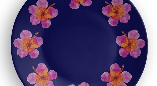 Floral Halo Wall Plate (Round Shape, 20 x 20 cm (8" x 8") Size) by Urban Ladder - Design 1 Side View - 315551
