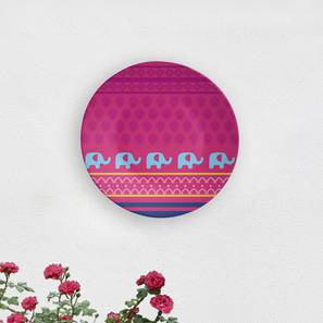 Wall Plates Design Fuchsia Love Wall Plate (Round Shape, 20 x 20 cm (8" x 8") Size)