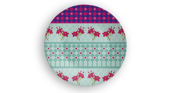Happy Petals Wall Plate (Round Shape, 20 x 20 cm (8" x 8") Size) by Urban Ladder - Front View Design 1 - 315562