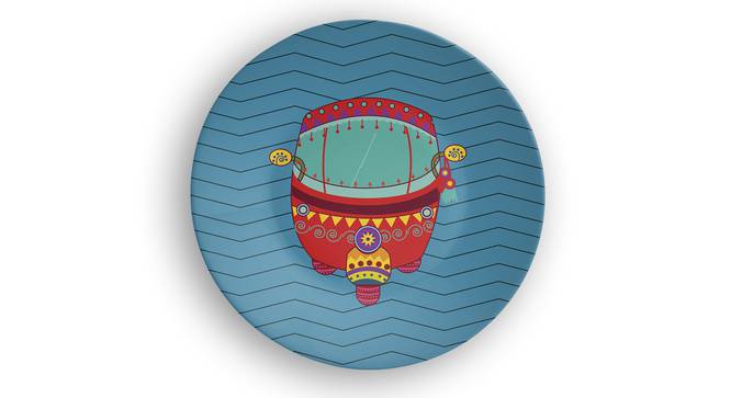 Rickshaw Wall Plate (Round Shape, 20 x 20 cm (8" x 8") Size) by Urban Ladder - Front View Design 1 - 315580
