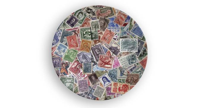 Wanderlust Wall Plate (Round Shape, 20 x 20 cm (8" x 8") Size) by Urban Ladder - Front View Design 1 - 315586