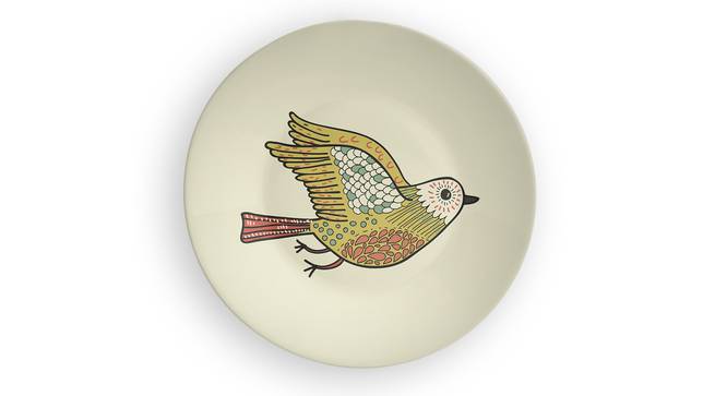 Flying Sparrow Wall Plate (Round Shape, 20 x 20 cm (8" x 8") Size) by Urban Ladder - Front View Design 1 - 315604