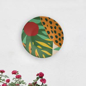 Wall Plates Design Leopard Wall Plate (Round Shape, 20 x 20 cm (8" x 8") Size)