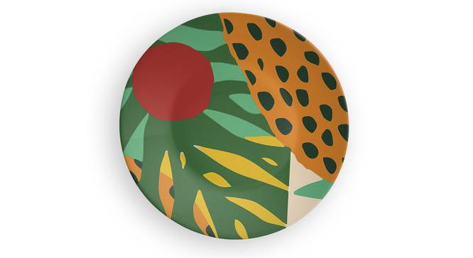 Leopard Wall Plate (Round Shape, 20 x 20 cm (8" x 8") Size) by Urban Ladder - Front View Design 1 - 315623