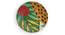 Leopard Wall Plate (Round Shape, 20 x 20 cm (8" x 8") Size) by Urban Ladder - Front View Design 1 - 315623