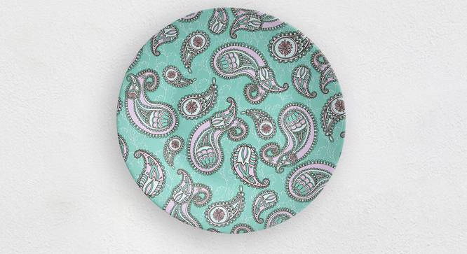 Paisley Wall Plate (Round Shape, 20 x 20 cm (8" x 8") Size) by Urban Ladder - Front View Design 1 - 315634