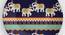 Purple Elephant Wall Plate (Round Shape, 20 x 20 cm (8" x 8") Size) by Urban Ladder - Design 1 Side View - 315647
