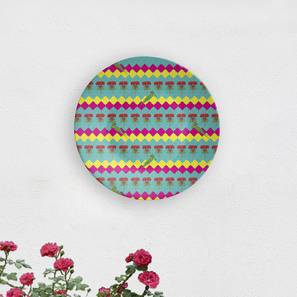 Housewarming Gifts Design Parrot Play Wall Plate (Round Shape, 20 x 20 cm (8" x 8") Size)