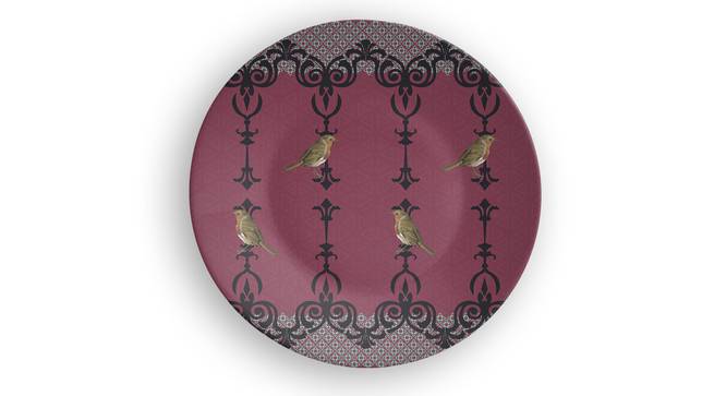 Wall of sparrow Wall Plate (Round Shape, 20 x 20 cm (8" x 8") Size) by Urban Ladder - Front View Design 1 - 315688