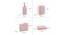 Tobias Bath Accessories Set (Pink) by Urban Ladder - Design 1 Side View - 315850