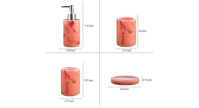 Vasco Bath Accessories Set (Pink) by Urban Ladder - Design 1 Side View - 315868