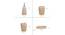 Zalan Bath Accessories Set (Beige) by Urban Ladder - Design 1 Side View - 315892