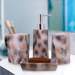 Home Decor In Hoskote Design Multi Coloured Resin Bathroom Accessory Set