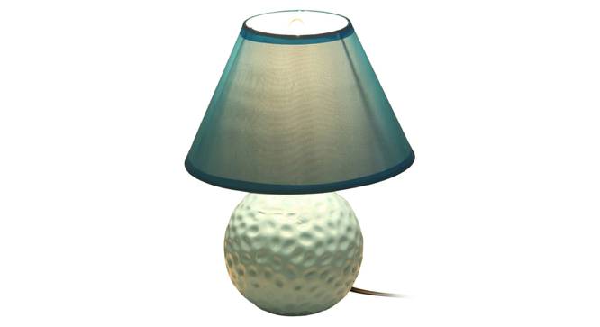 Azra Table Lamp (Blue Finish) by Urban Ladder - Design 1 Side View - 315956