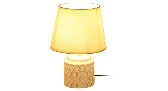 Meryem Table Lamp (White Finish) by Urban Ladder - Front View Design 1 - 315970