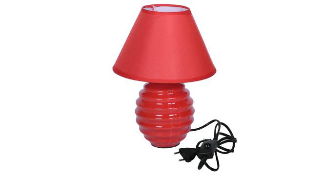 Belinay Table Lamp (Red Finish) by Urban Ladder - Design 1 Side View - 315986