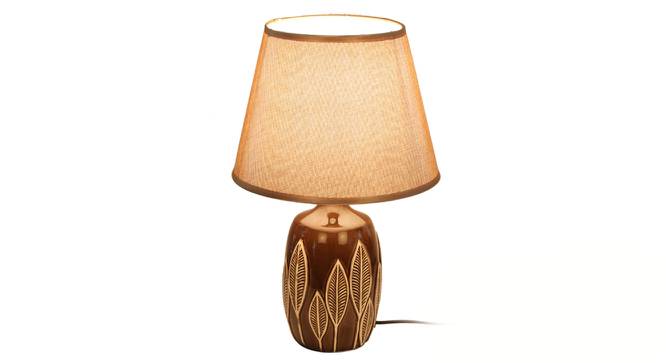 Beren Table Lamp (Brown Finish) by Urban Ladder - Front View Design 1 - 315997