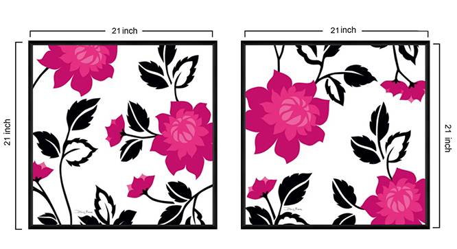 Samaira Wall Art by Urban Ladder - Design 1 Side View - 316094