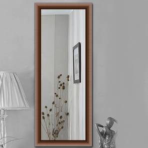 Bathroom Mirrors Design Brown Synthetic Fiber Inches Wall Mirror