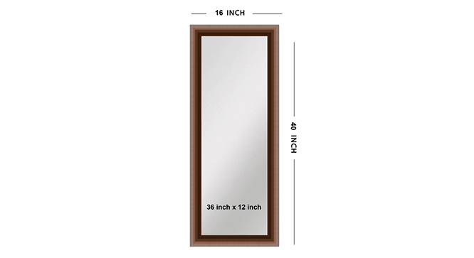 Bilona Mirror (Brown) by Urban Ladder - Front View Design 1 - 316235