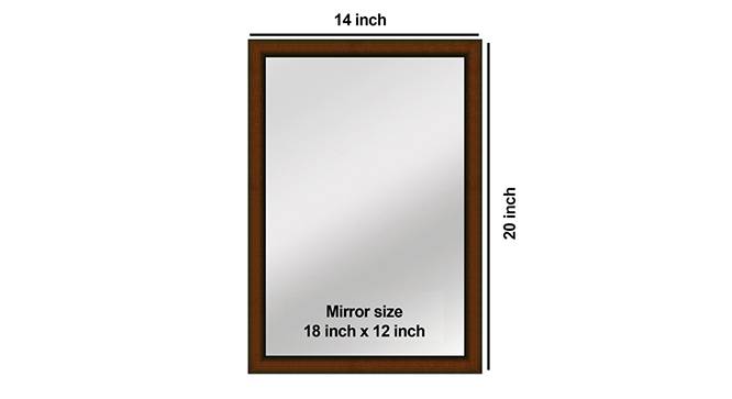 Arande Bathroom Mirror (Brown) by Urban Ladder - Design 1 Side View - 316257