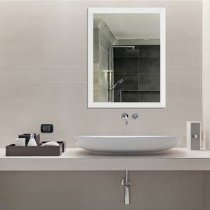 Bathroom Mirrors Design White Synthetic Fiber Inches Bathroom Mirror