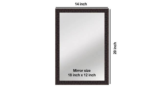 Braxton Bathroom Mirror (Brown) by Urban Ladder - Design 1 Side View - 316263