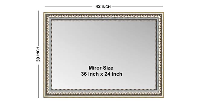 Chiara Bathroom Mirror (Silver) by Urban Ladder - Design 1 Side View - 316287